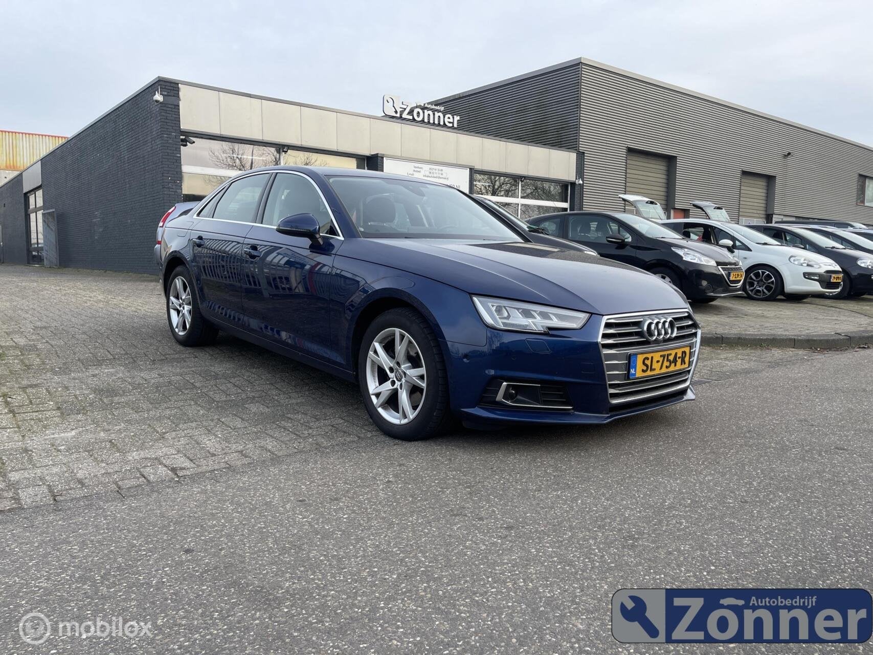 Audi A4 2.0 TFSI MHEV Design, Auto's, Audi, Gebruikt, Euro 6, 1984 cc, Blauw