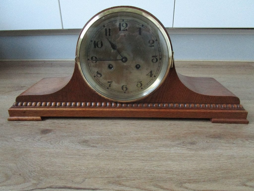 Mooie oude Pendule - Mantelklok jaren 20-30 - Eikenhout, Verzenden