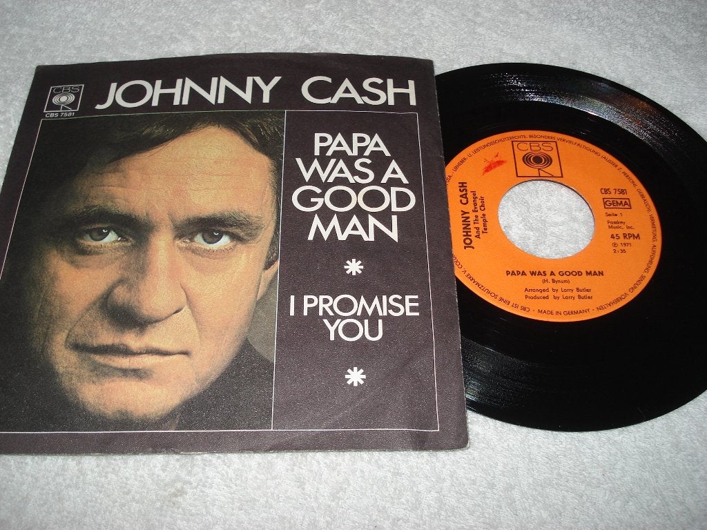 Johnny Cash     Papa Was a Good Man     Orgineel, Fotohoes, Ophalen of Verzenden, Zo goed als nieuw, Country en Western
