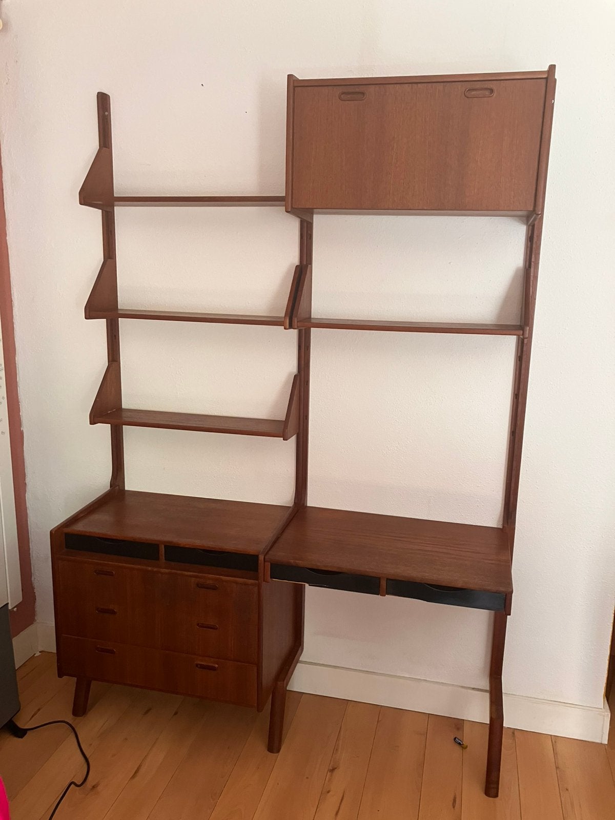 O.M.F Elementa - Vintage wandmeubel, Huis en Inrichting, Kasten | Wandmeubels, Gebruikt, Ophalen of Verzenden, Minder dan 150 cm