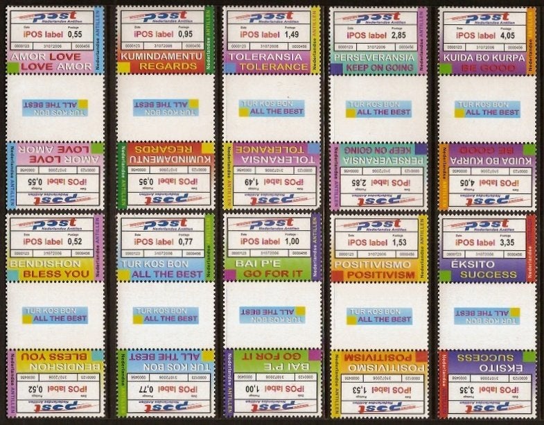 Nederlandse Antillen 1667a/76a postfris Brugparen 2006, Postzegels en Munten, Ophalen of Verzenden, Postfris