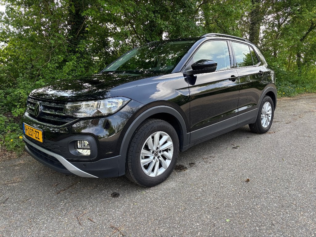 Volkswagen T-Cross 1.0 TSI 95pk CarPlay, PDC, 16" LMV, Auto's, Voorwielaandrijving, 620 kg, Zwart, Origineel Nederlands
