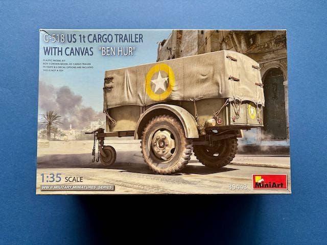 MiniArt	35443	G-518 U.S. 1T Cargo Trailer Ben Hur	1/35, Overige merken, Tank, Verzenden, 1:32 tot 1:50