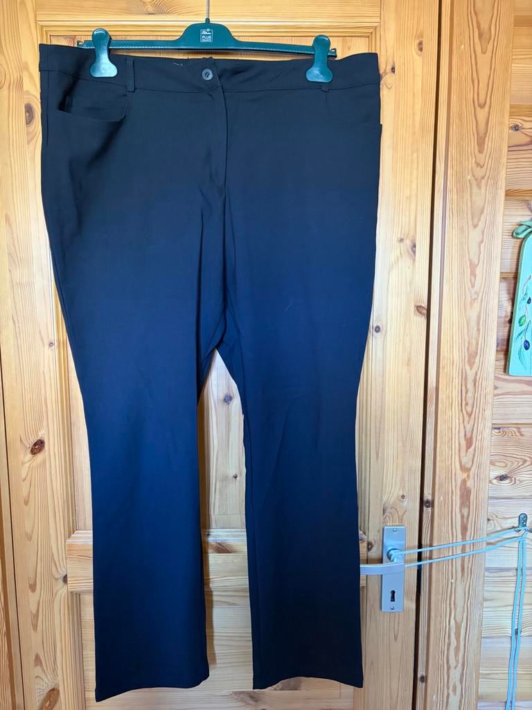 Broek lang zwart stretch voorband 53/56, Ophalen of Verzenden, Zo goed als nieuw, Zwart, Broek of Spijkerbroek