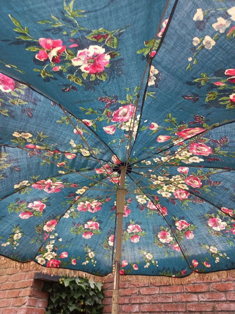 Parasol vintage, Ophalen, Kantelbaar, Gebruikt, 1 tot 2 meter