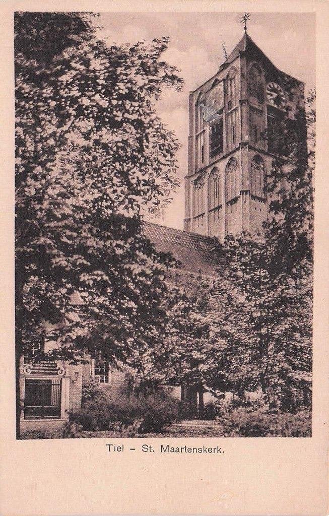 Tiel - Sint Maartenskerk (gel. 1929), Ophalen of Verzenden, 1920 tot 1940, Gelopen, Gelderland