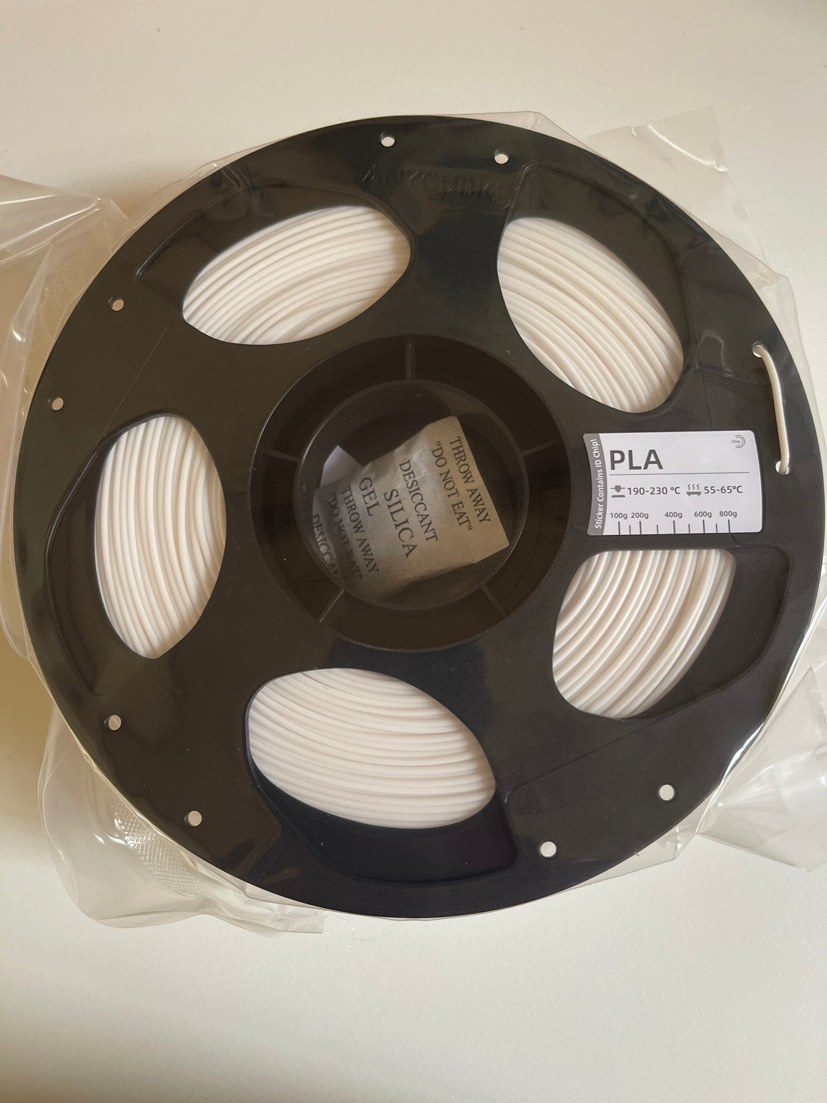 Anycubic PLA Wit 1.75mm 1kg 3D Printer Filament, Ophalen of Verzenden, Nieuw