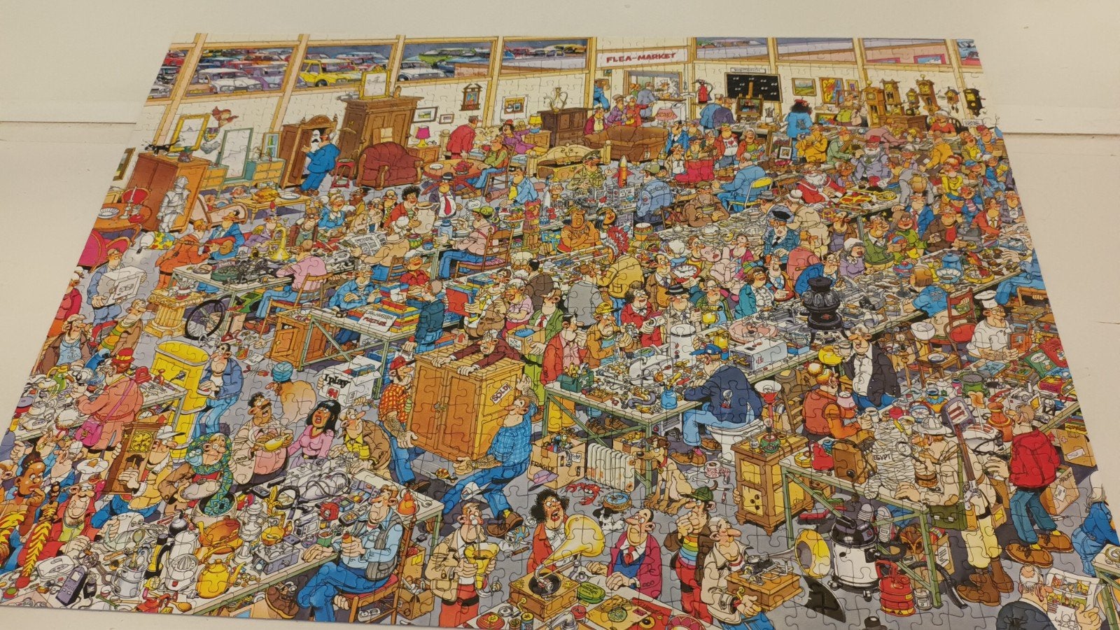 jan van haasteren  op zoek naar de schat, Hobby en Vrije tijd, Denksport en Puzzels, Ophalen, 500 t/m 1500 stukjes, Zo goed als nieuw