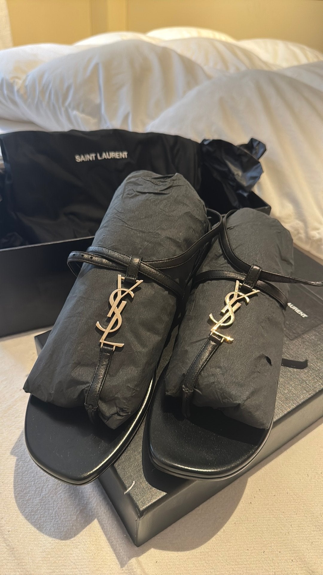 Saint laurent sandalen 36, Kleding | Dames, Schoenen, Ophalen, Zo goed als nieuw, Zwart, Sandalen of Muiltjes