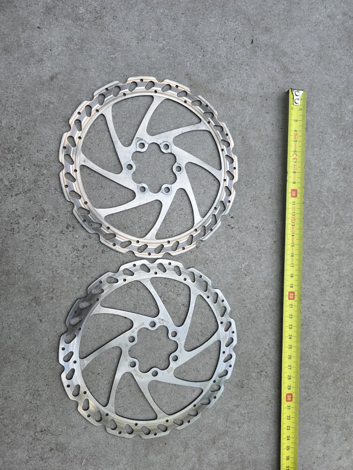 Set van 2 MTB remschijven - 180mm, Fietsen en Brommers, Fietsonderdelen, Ophalen, Remmen, Gebruikt, Onbekend