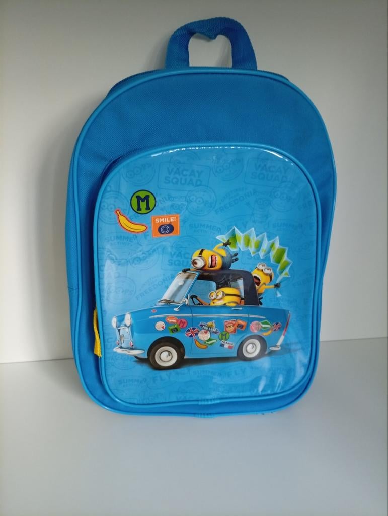 Rugtas blauw Minions, Ophalen of Verzenden, Gebruikt