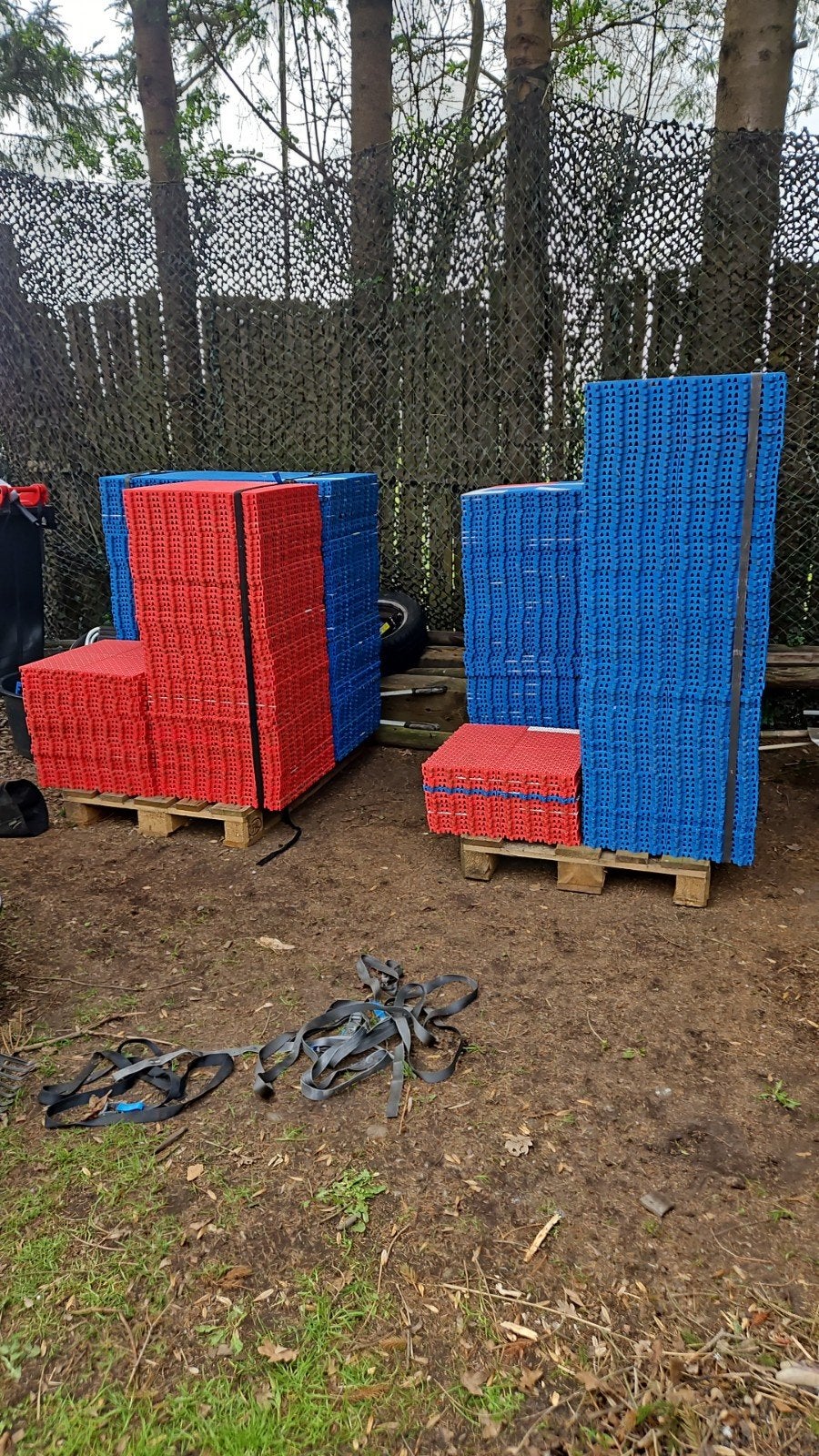 kunststof tegel garagevloer 50x50 koppelbaar, Ophalen, Minder dan 5 m², Vloertegels, Overige materialen