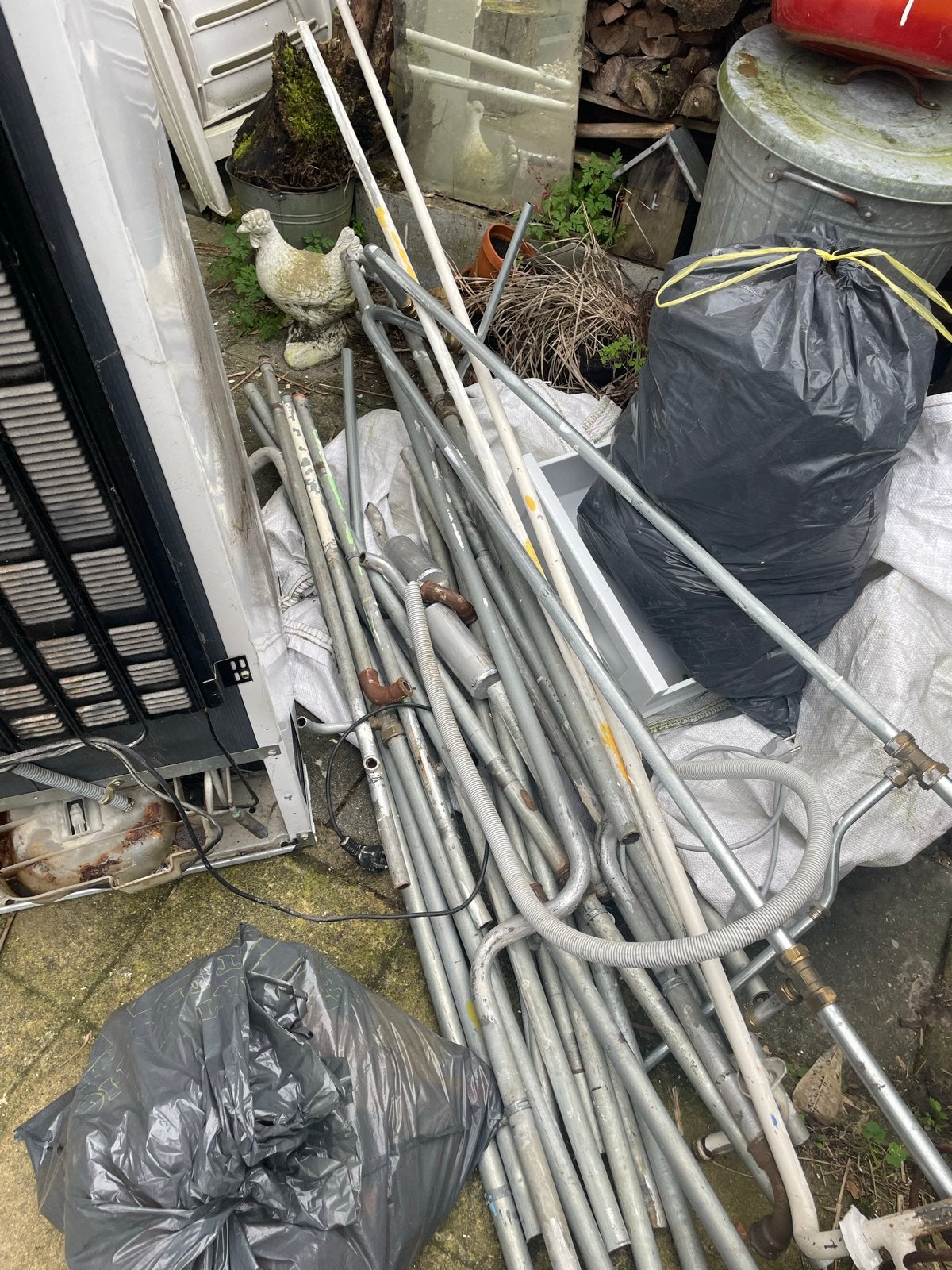 Oud ijzer en metalen voor recycling, Ophalen, Gebruikt, IJzer