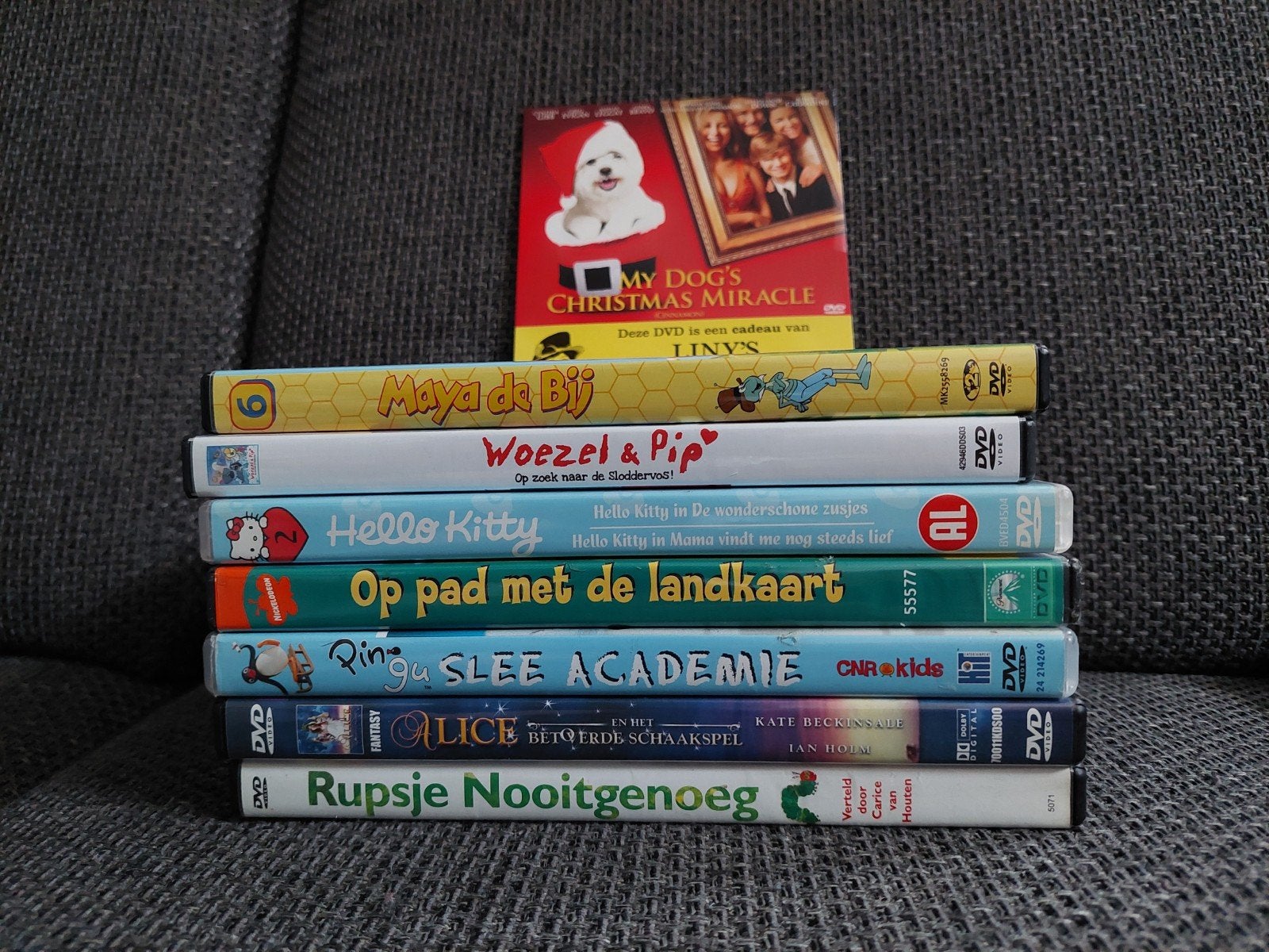 set DVD's: Woezel & Pip, Maya de Bij etc, Gebruikt, Alle leeftijden, Familie, Box/collectie