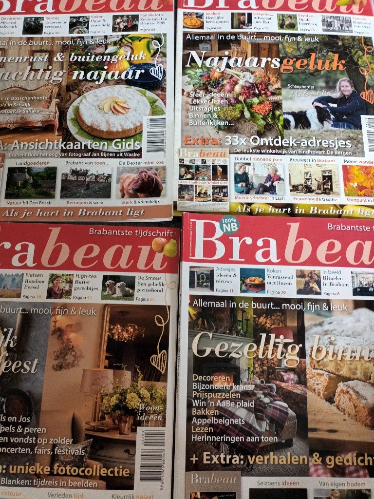 tijdschrift Brabeau 4 stuks, Ophalen, Gelezen, Overige typen