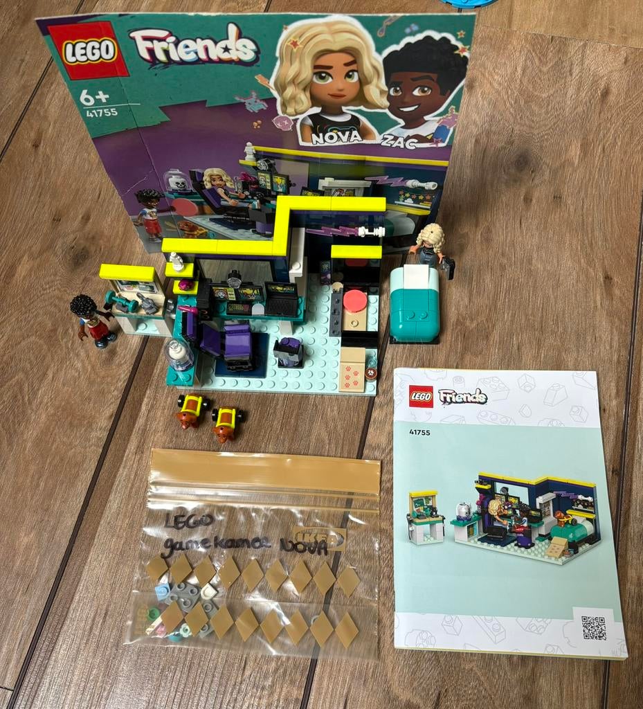 LEGO Friends Nova’s Gamekamer 41755 - Compleet, Ophalen of Verzenden, Zo goed als nieuw