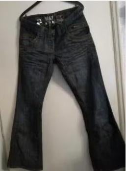 nog nieuw RIVER ISLAND spijkerbroek Jeans dark Bootcut 12, Verzenden, Nieuw, Blauw, W27 (confectie 34) of kleiner