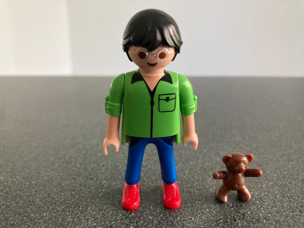 Playmobil 5488 verkoper + beer uit set 5488 speelgoedwinkel, Ophalen of Verzenden, Nieuw, Complete set