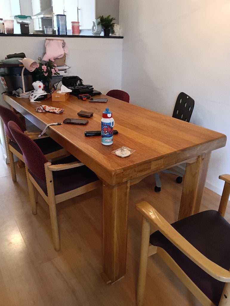 dining table, Gebruikt, 150 tot 200 cm, Vier personen, Rechthoekig