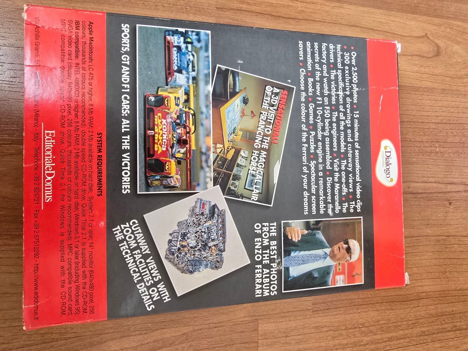 Fabulous Ferrari cd-rom catalogus quattroruote, Spelcomputers en Games, Overige genres, 1 speler, Ophalen of Verzenden, Zo goed als nieuw