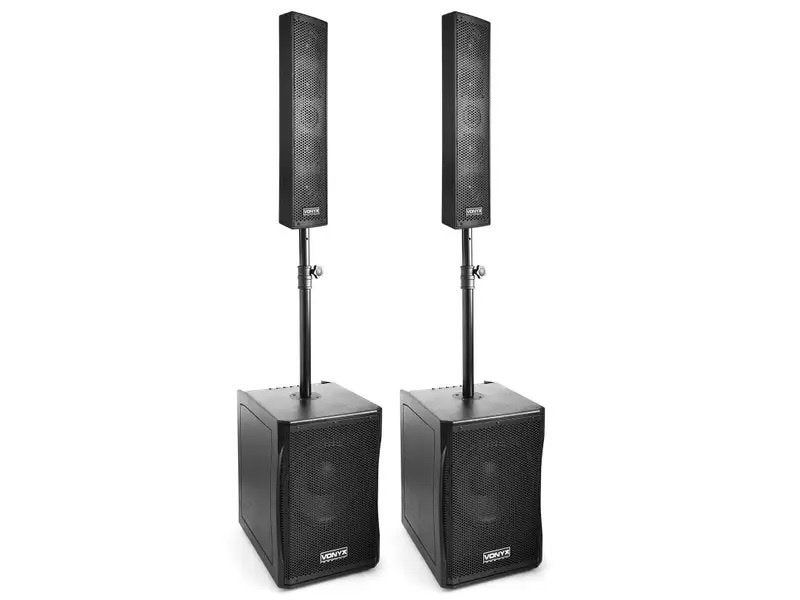 Vonyx VSA 1000W Actieve PA Luidsprekerset met Subwoofer, Gebruikt, Speakerset, Geschikt voor surround/home cinema, Ophalen