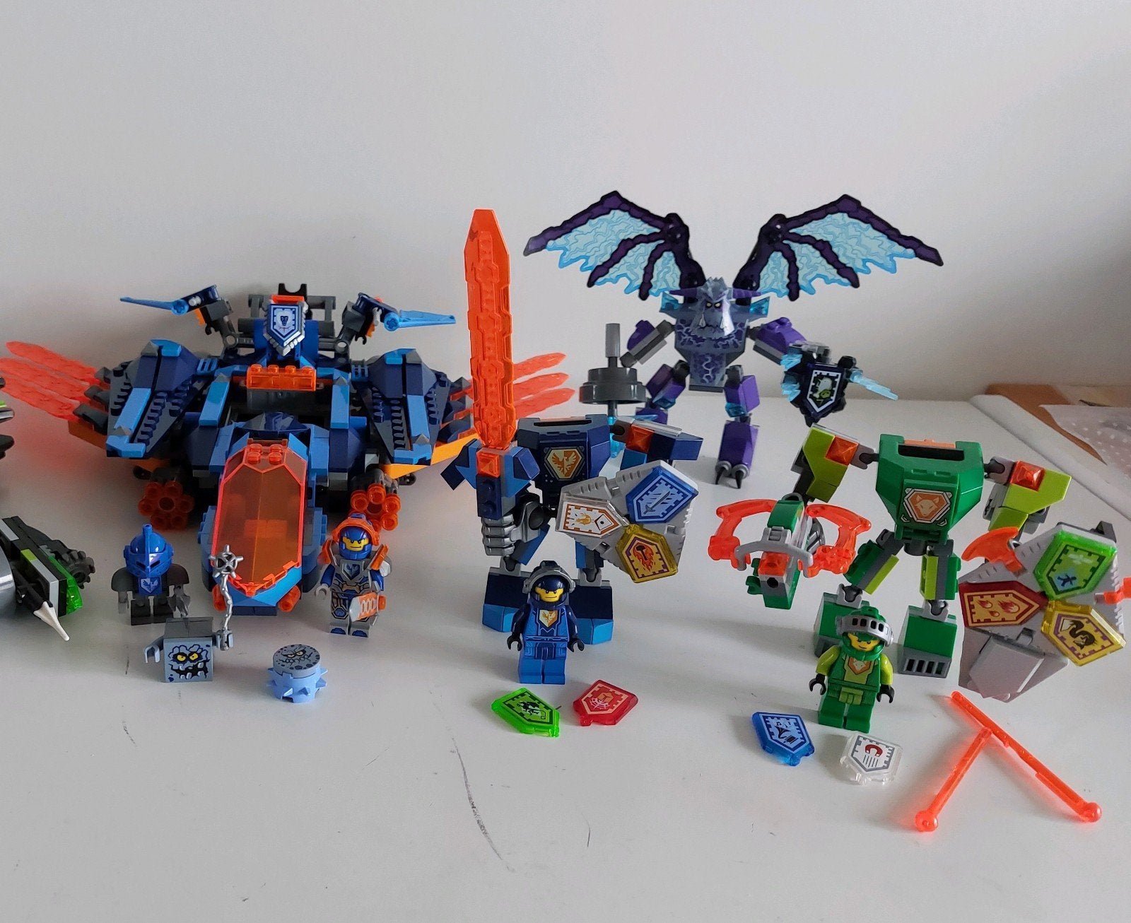 4x Lego Nexo Knights, allen compleet, Overige thema's, Lego, Ophalen of Verzenden, Complete set