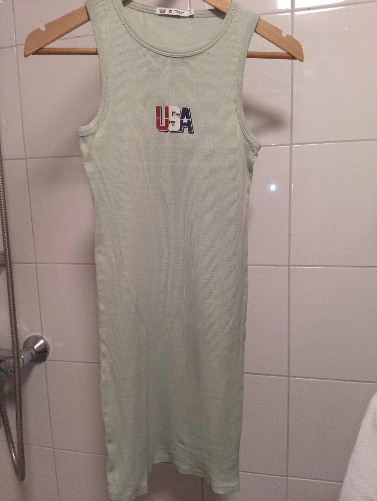 America Today jurk USA maat 170/176 lichtgroen nieuw, Kinderen en Baby's, Kinderkleding | Maat 170, America Today, Meisje, Nieuw