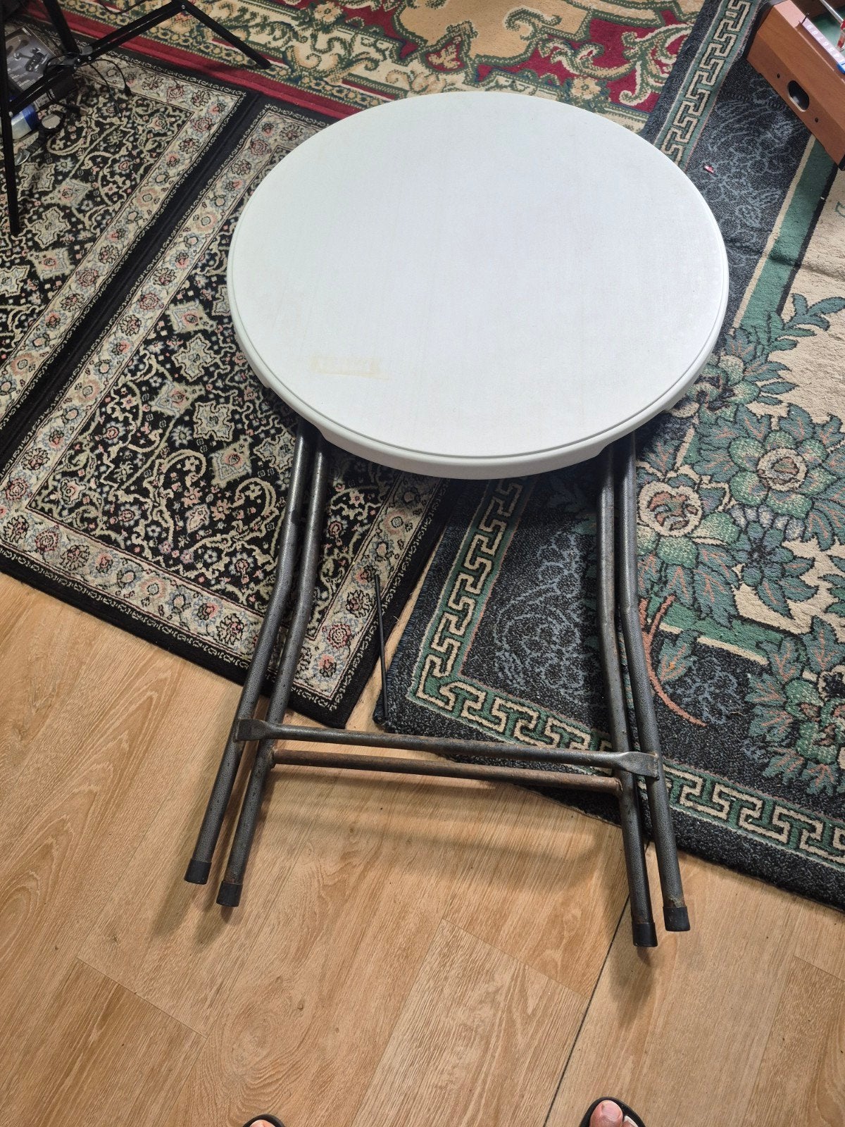 Ronde opvouwbare tafel - Ideaal voor feestjes en evenementen, Huis en Inrichting, Ophalen, 50 tot 100 cm, Praktisch, Opvouwbaar