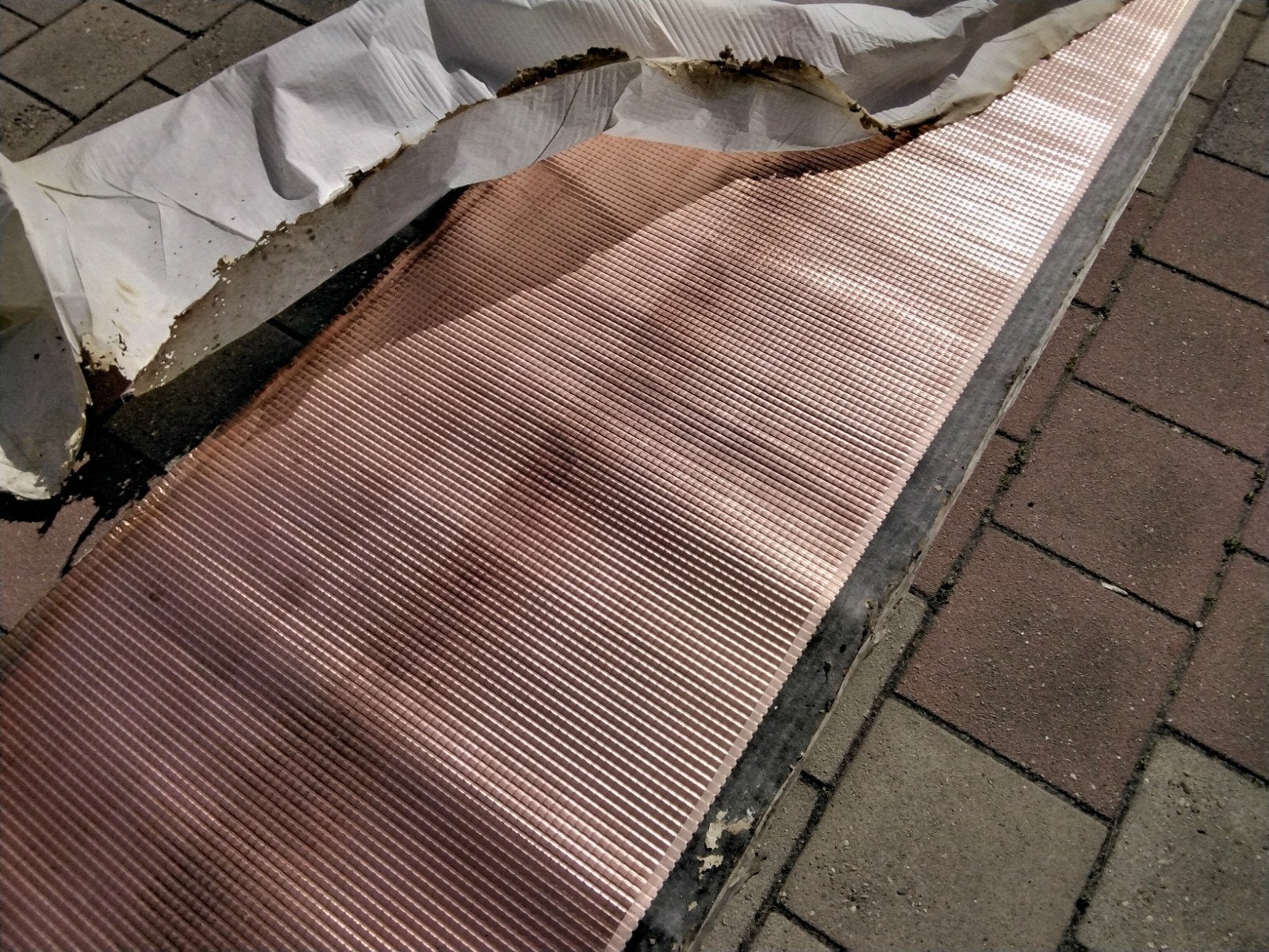 Dakleer met koperinlage - Duurzame dakbedekking, Ophalen, Overige materialen, Overige kleuren, Nieuw