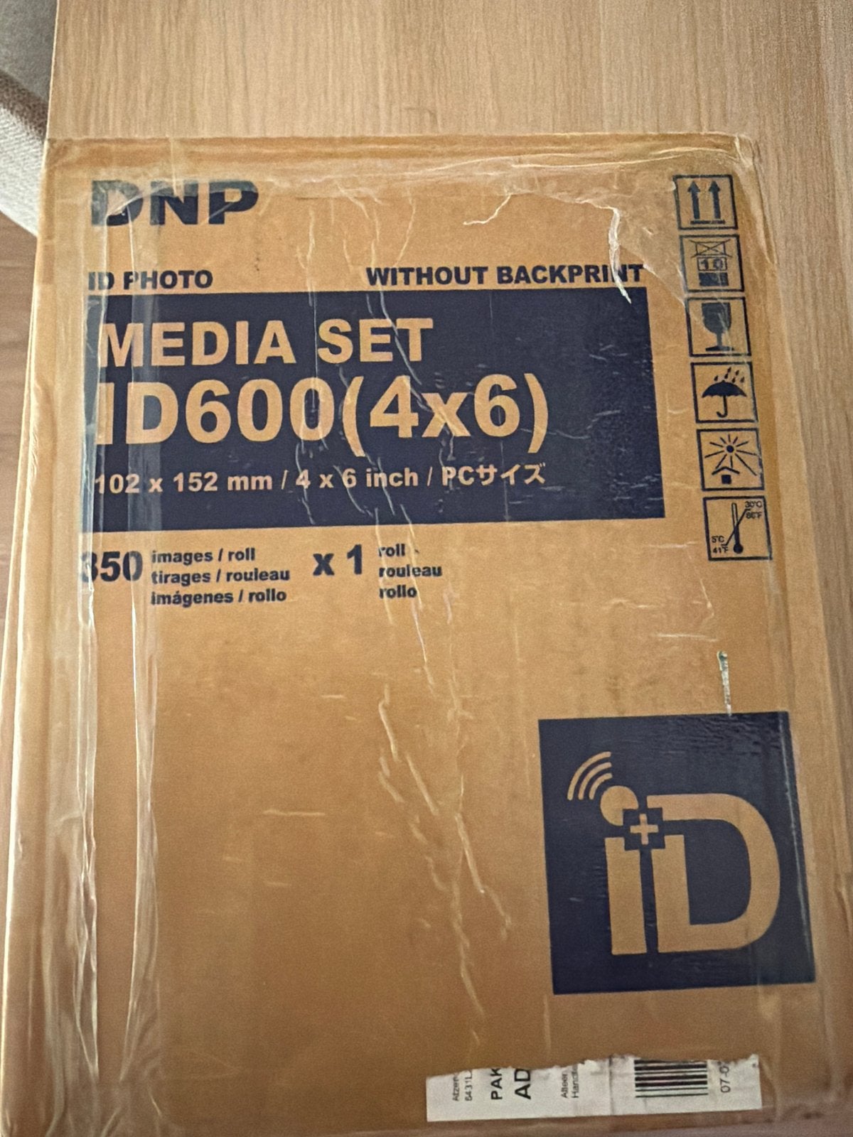 DNP ID600 Media Set 4x6 inch (102x152mm) - 350 Afbeeldingen, Nieuw, Ophalen of Verzenden, DNP, Fotopapier