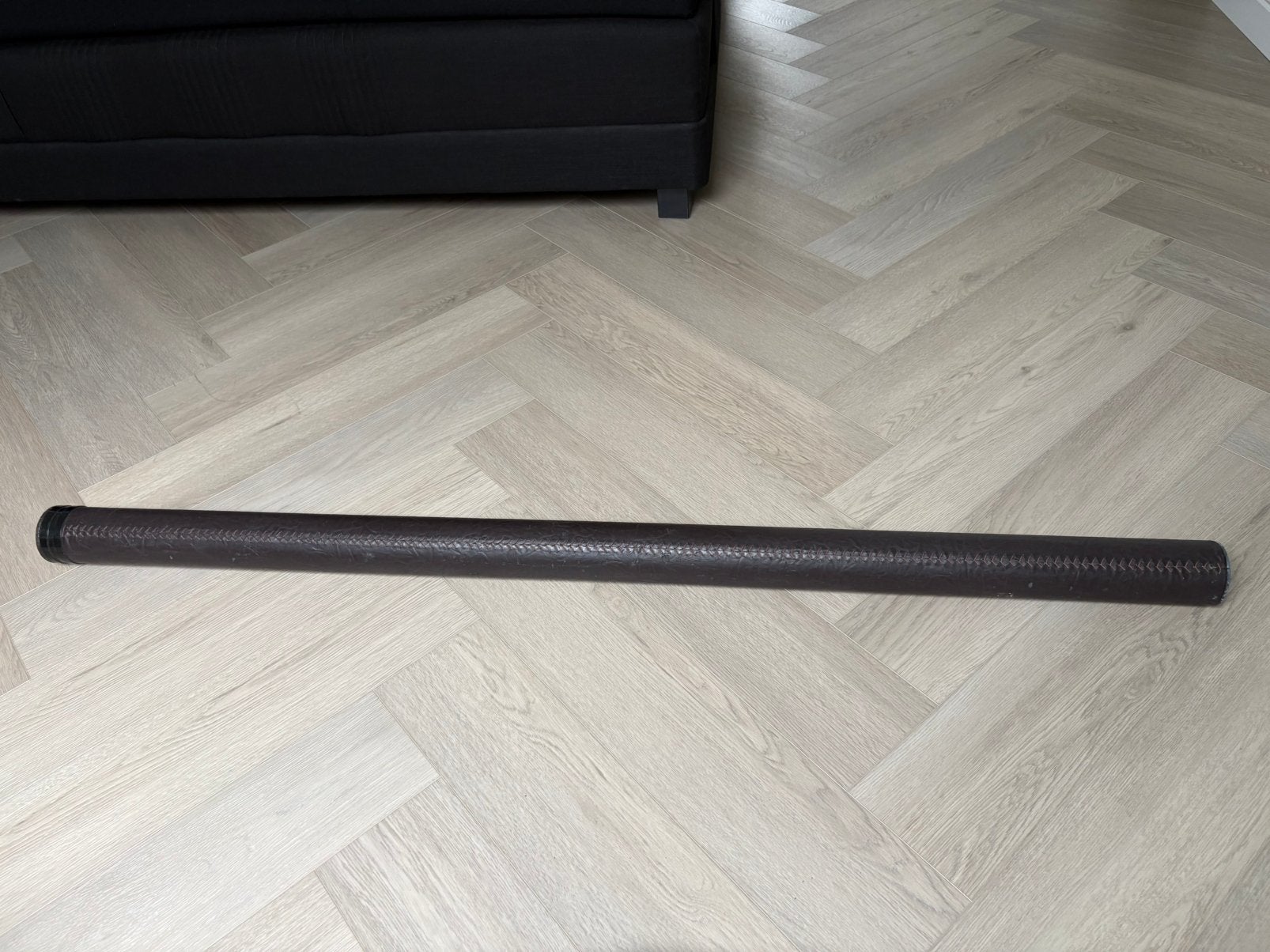 Shimano transportkoker bekleed met leer 145 cm, Ophalen, Gebruikt, Koffer of Tas