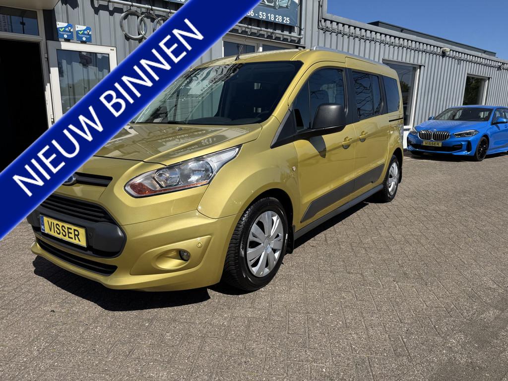 Ford Tourneo Connect Compact 1.6 Titanium lengte twee extra, Auto's, Ford, Stof, Gebruikt, Zwart, 1600 cc