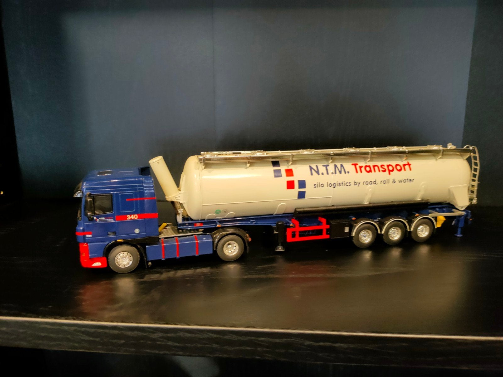 WSI 1:50 DAF XF 105 SC Bulkoplegger – N.T.M. Transport (Nr., Ophalen, Zo goed als nieuw, Overige merken