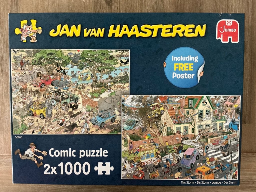 jan van Haasteren puzzel, Ophalen, 500 t/m 1500 stukjes, Zo goed als nieuw, Legpuzzel