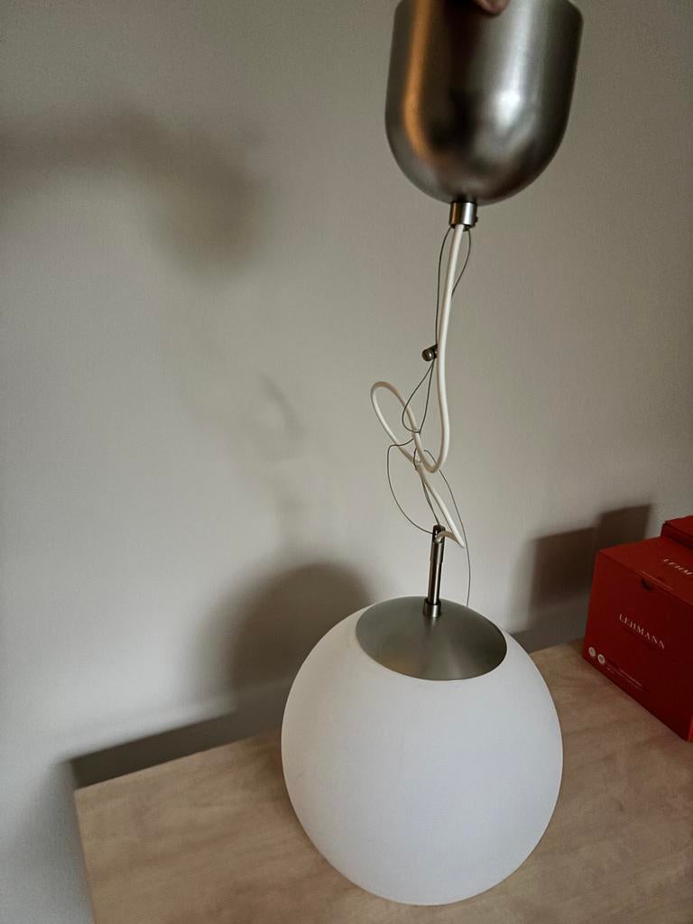 IKEA Hanglamp, Ophalen of Verzenden, Gebruikt, Glas, 50 tot 75 cm