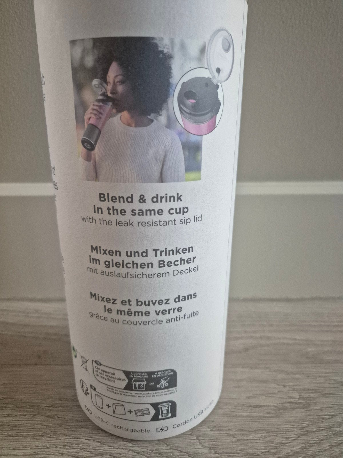Ninja Blast snoerloze draagbare blender – zwart NIEUW, Witgoed en Apparatuur, Blenders, Ophalen of Verzenden, Nieuw, Blender