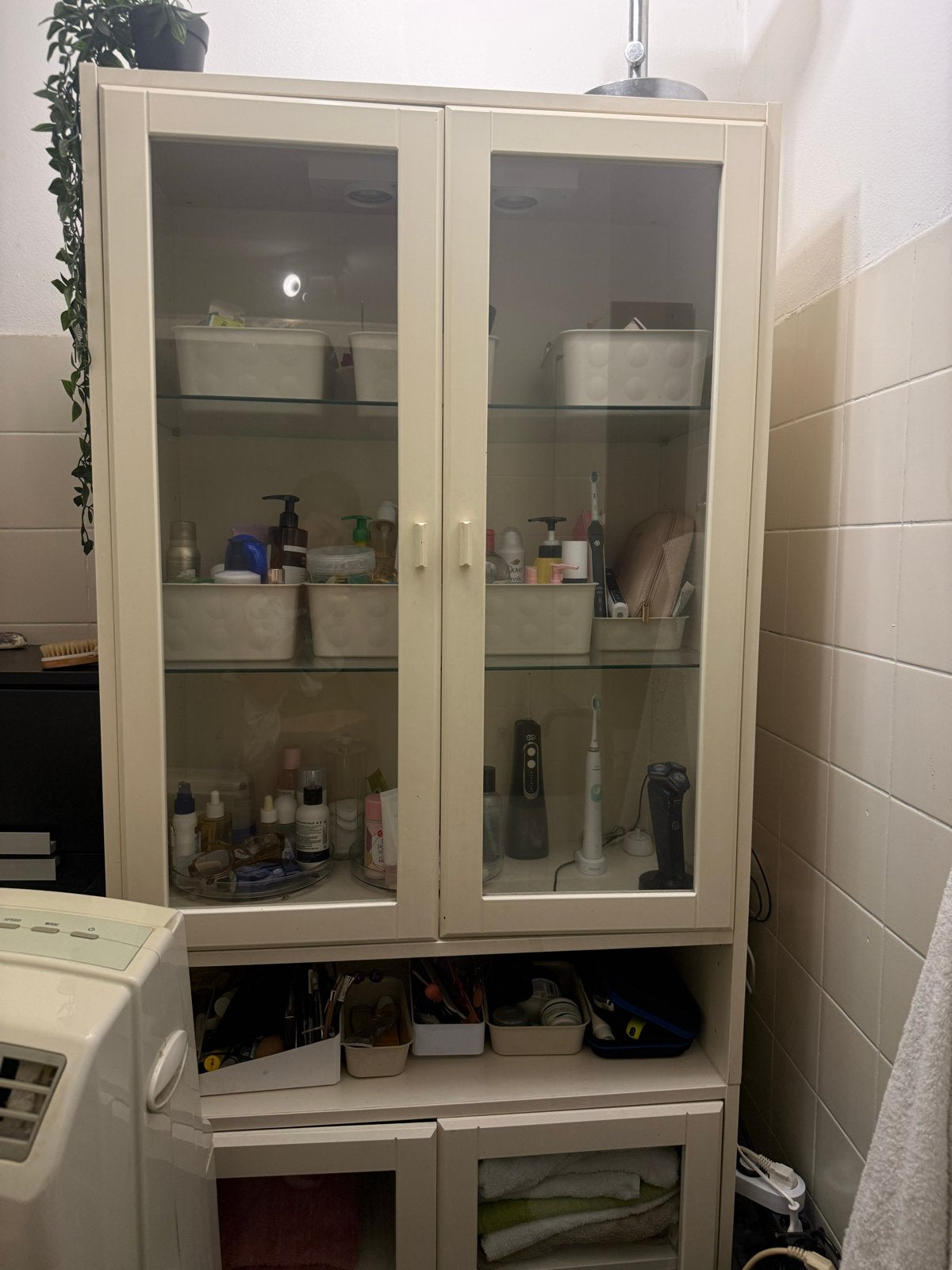 IKEA GODMORGON Kast met glazen deuren, Ophalen of Verzenden, Gebruikt