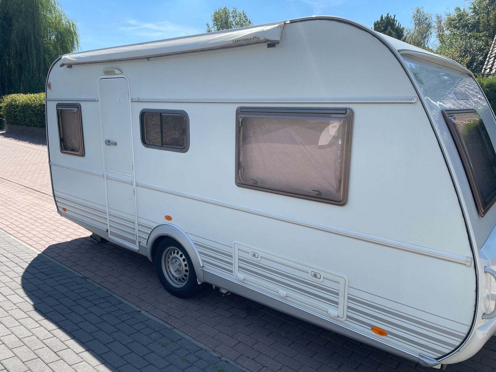 Tabbert 450TD-230 TOPSTAAT ZEER COMPLEET, Rondzit, Tabbert, Frans bed, Schokbreker