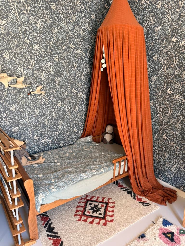 Woodies peuter/kleuterbed incl natuurlijk matras, Kinderen en Baby's, Ophalen, Zo goed als nieuw