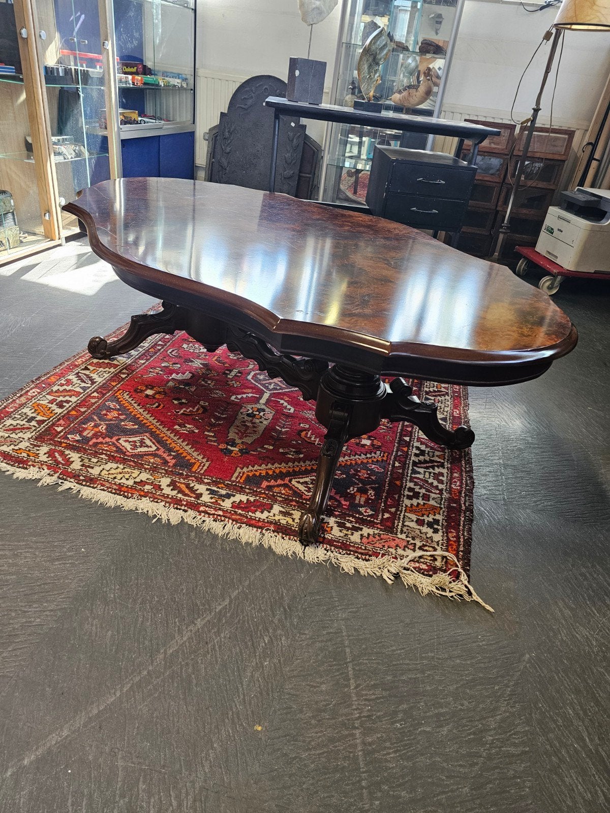 Barok Stijl Salon Tafel - Wortelnoten Hout