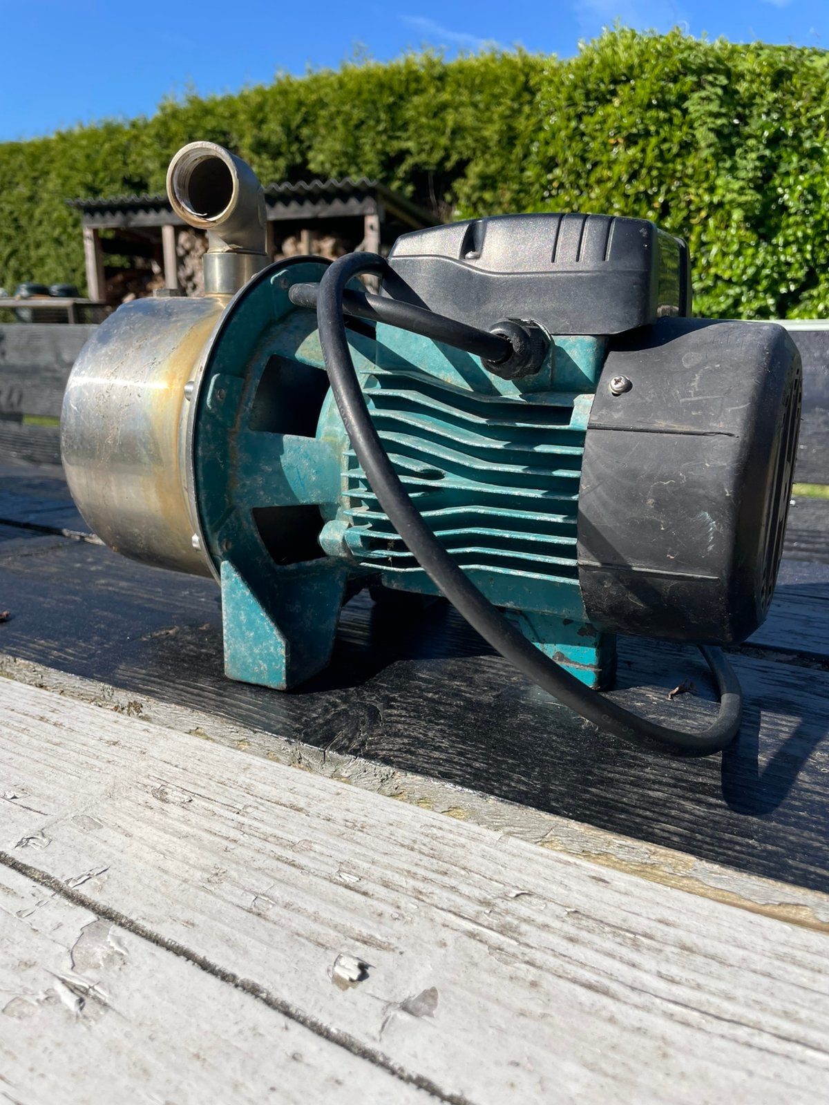 Bergeningspomp LEO AJm75S, Tuin en Terras, Waterpompen, Ophalen of Verzenden, Zo goed als nieuw, Beregeningspomp