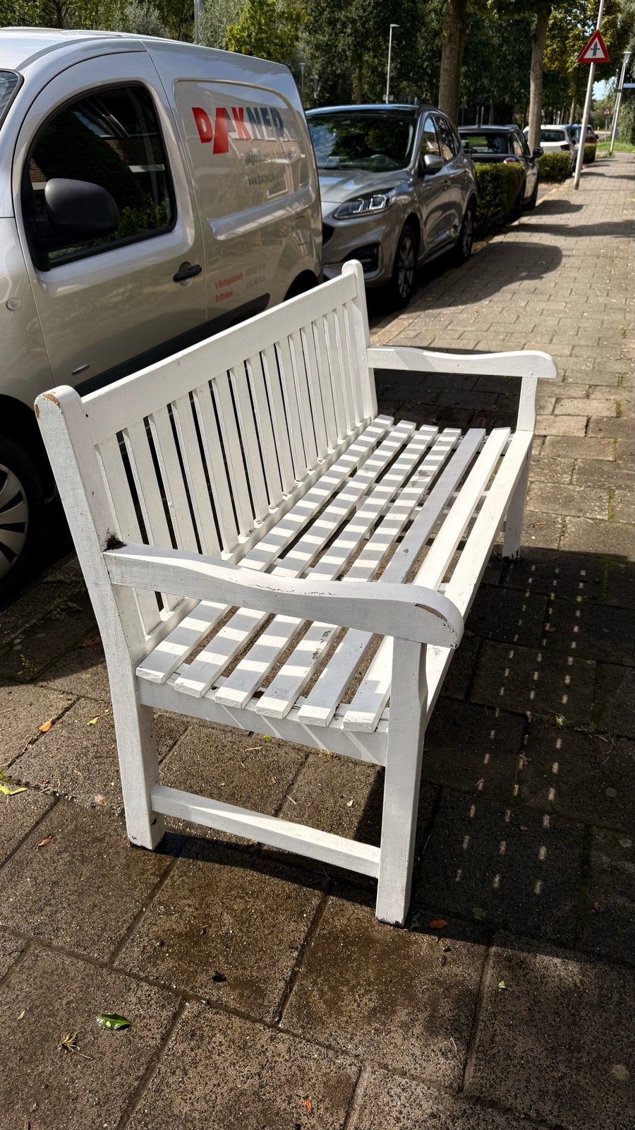 Houten tuinbank - opknapper, Ophalen, Gebruikt, Hout