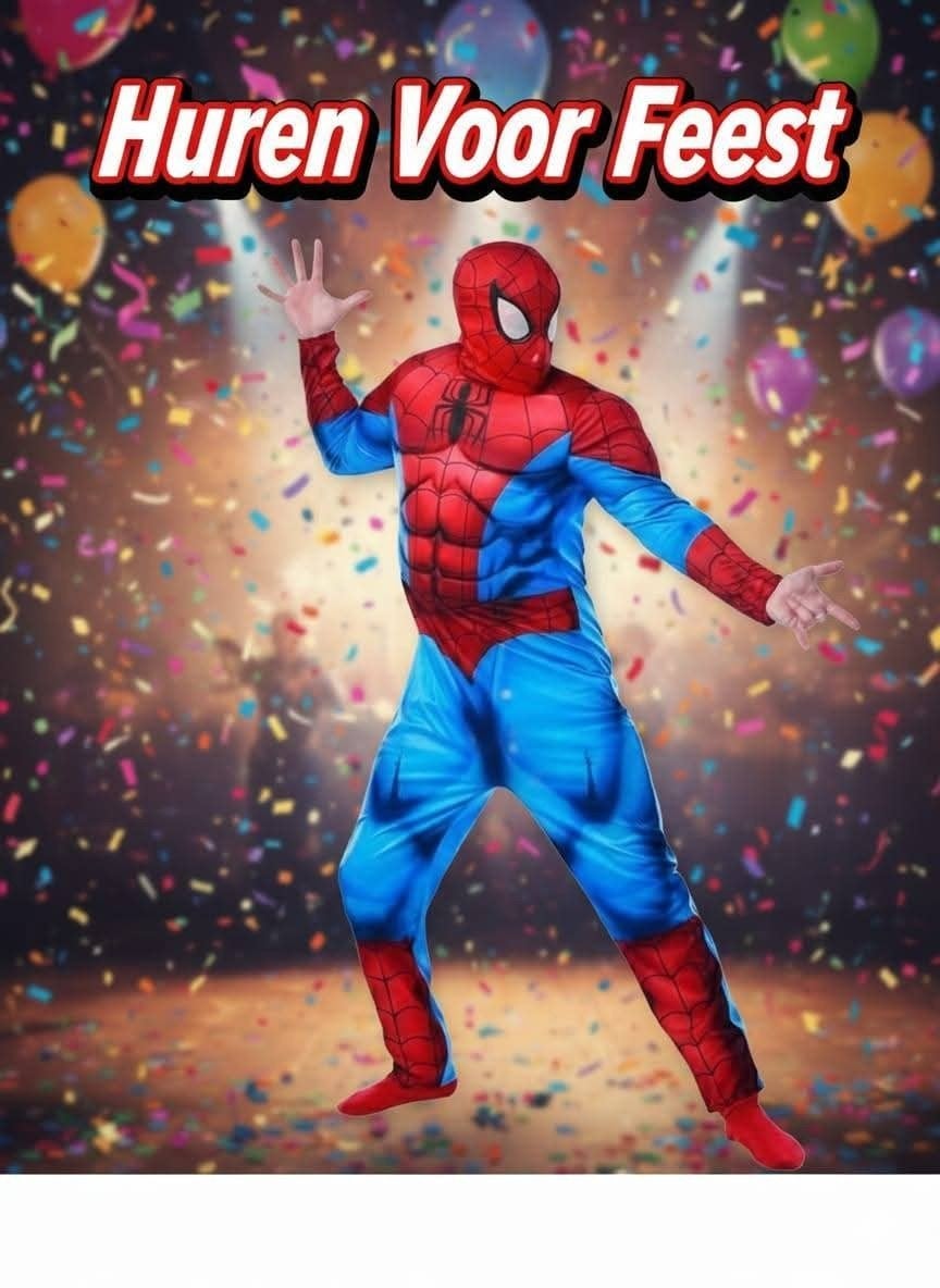 Spiderman Mascotte Te Huur, Eén persoon