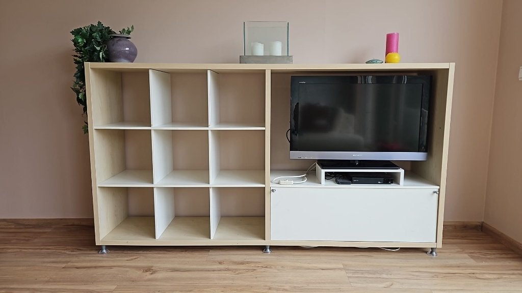 TV meubel annex boekenkast incl. lade, Ophalen, Gebruikt, 150 tot 200 cm, Landelijk, modern