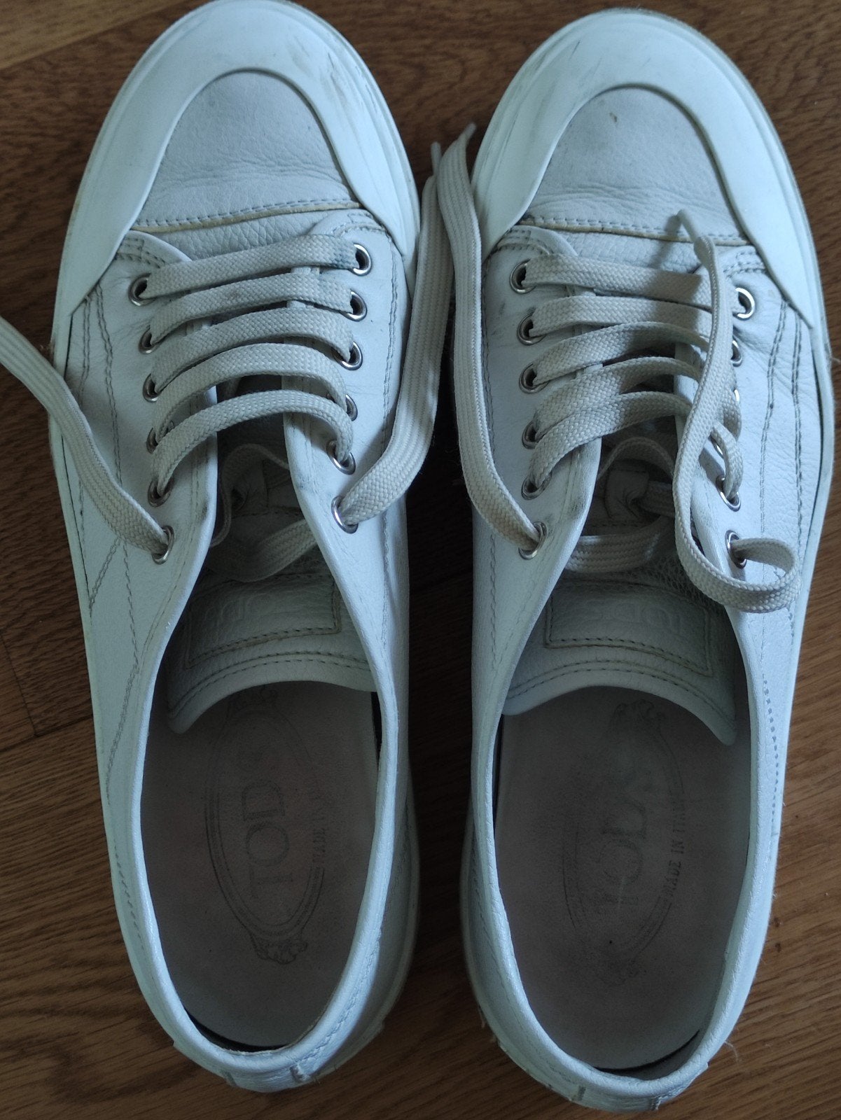 Tod's damesschoenen - Maat 41, Wit, Ophalen of Verzenden, Sneakers of Gympen, Gedragen