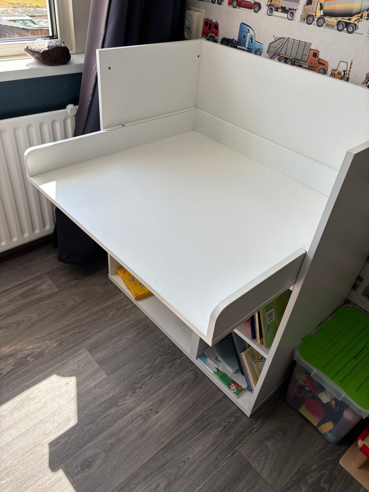 Commode/Bureau ombouwbaar - Wit (100x90x79cm), Kinderen en Baby's, Kinderkamer | Commodes en Kasten, Ophalen, Gebruikt, 70 cm of meer