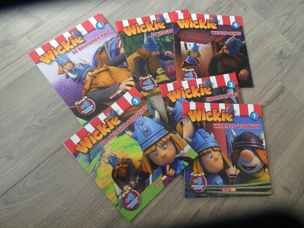 Wickie (de Viking) boekjes (6 stuks), Ophalen of Verzenden, Zo goed als nieuw
