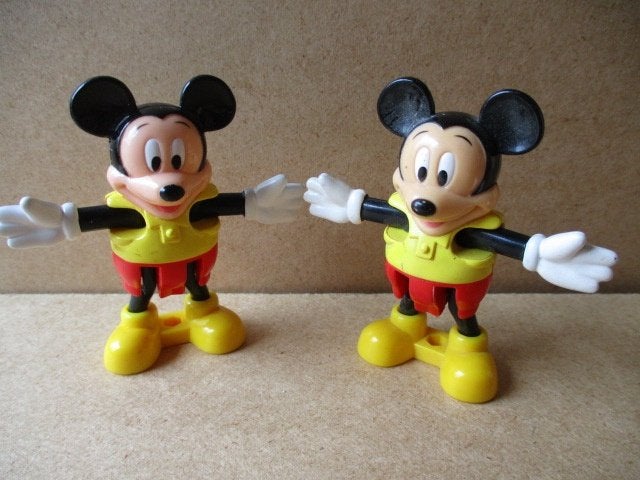 adv9849 mickey mouse poppetje 27, Ophalen, Mickey Mouse, Gebruikt, Beeldje of Figuurtje