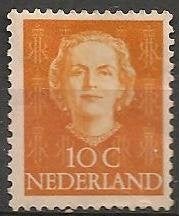 Koningin Juliana “ En Face “ No.520 X. ADV. no.37 M., Postzegels en Munten, Postzegels | Nederland, Verzenden, Na 1940
