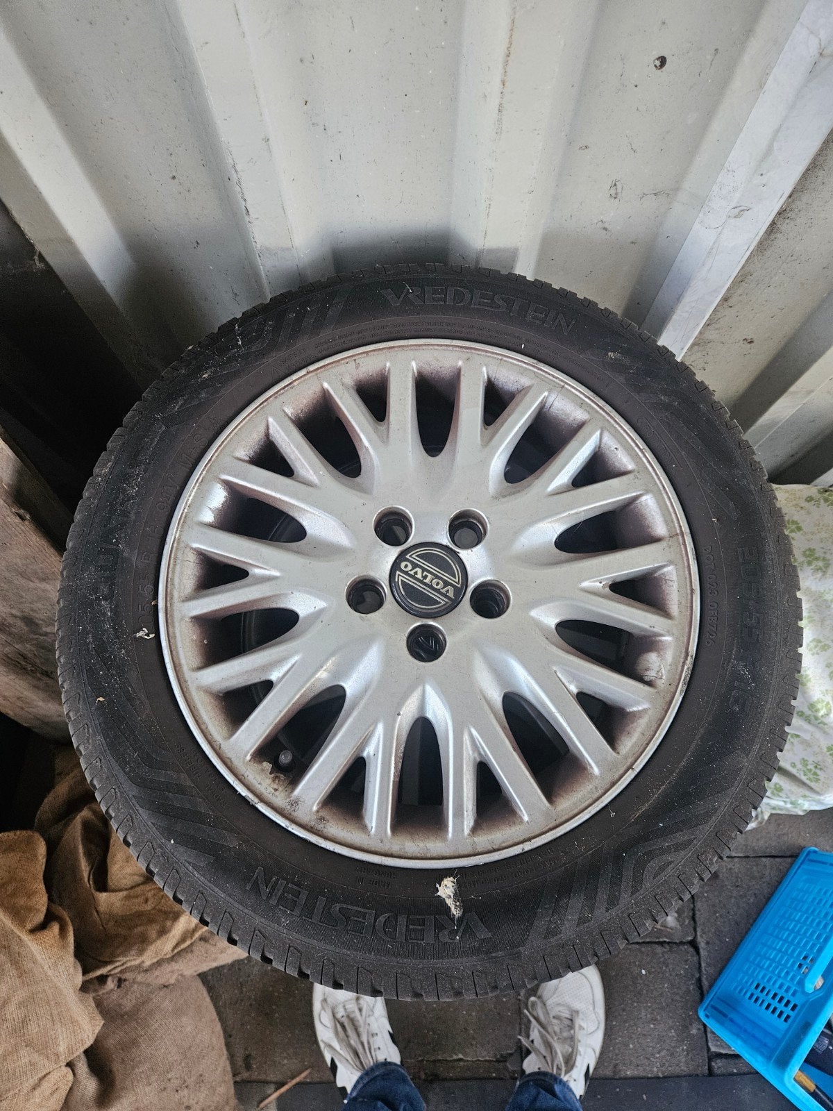 Volvo velgen banden 16 inch, Auto-onderdelen, Ophalen, Gebruikt, 16 inch, Banden en Velgen